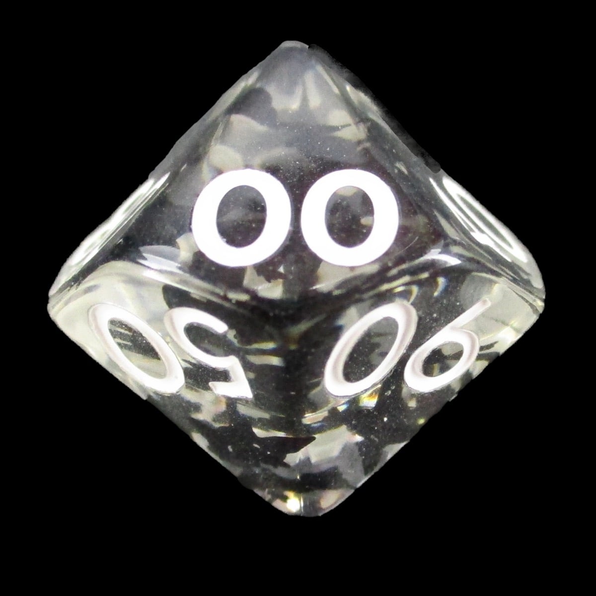 HALF PRICE CLEARANCE TDSO Confetti Butterfly Black Percentile Dice