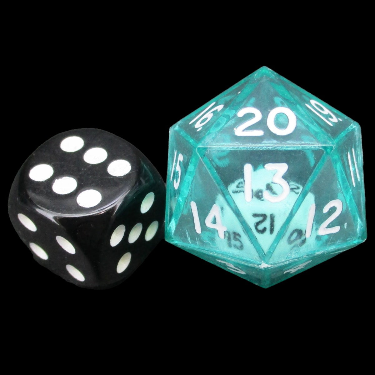 Koplow Green Double D20 Dice