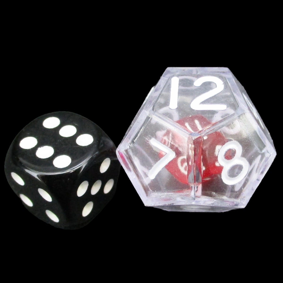 Koplow Clear Double D12 Dice