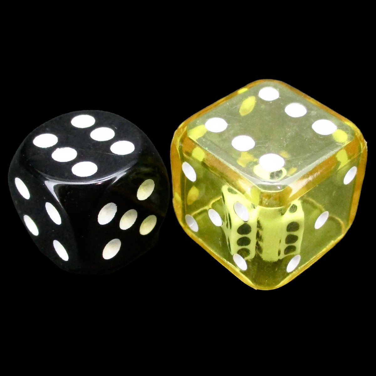 Koplow Yellow Double 19mm D6 Spot Dice