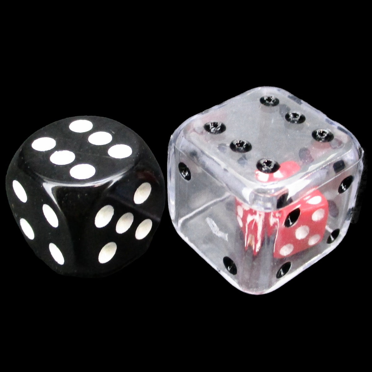 Koplow Clear Double 19mm D6 Spot Dice