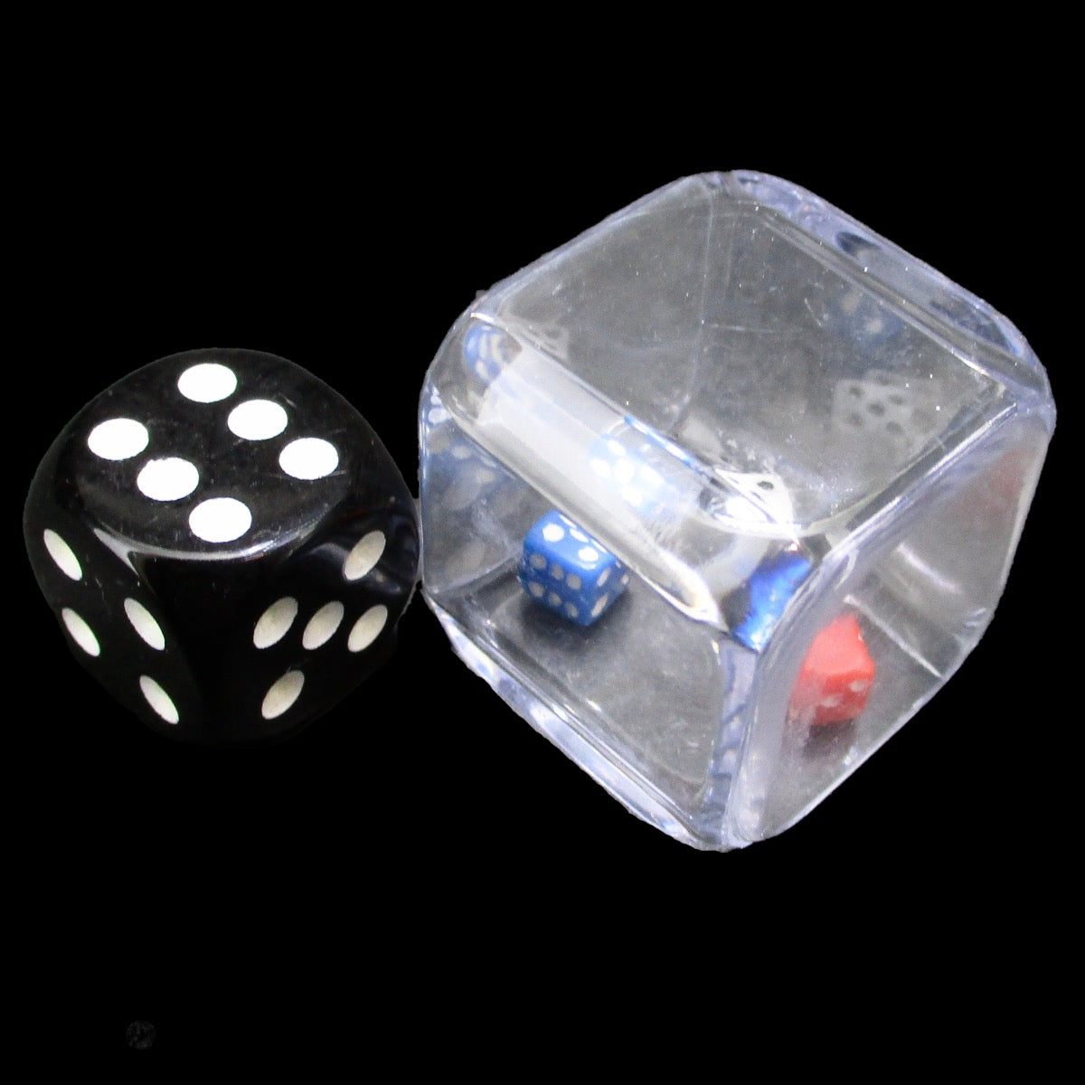 Koplow Character Builder 3 in a Cube Red White & Blue 25mm D6 Spot Dice
