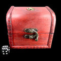LARGE Wooden Dice Treasure Chest