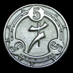 Legendary Spell Token Level 5 Metal Coin