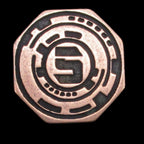 Space Unit '5' Legendary Metal Copper Coin