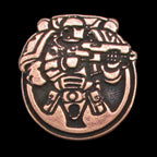 Space Unit '1' Legendary Metal Copper Coin