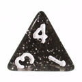 TDSO Glitter Black D4 Dice