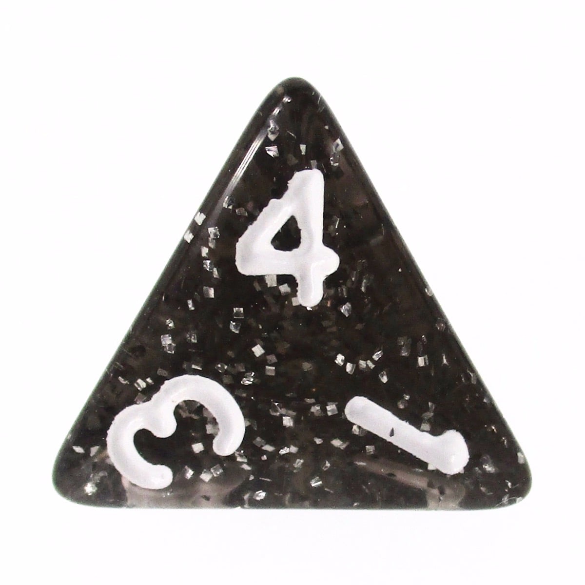 TDSO Glitter Black D4 Dice