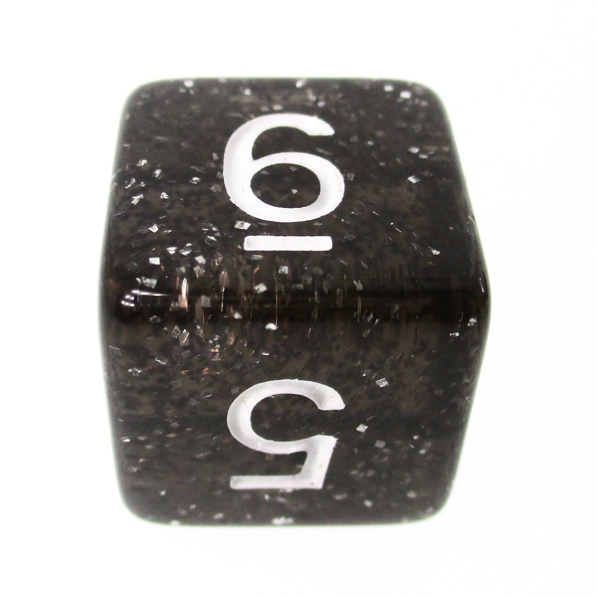 TDSO Glitter Black D6 Dice