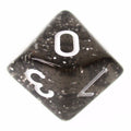 TDSO Glitter Black D10 Dice