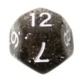 TDSO Glitter Black D12 Dice
