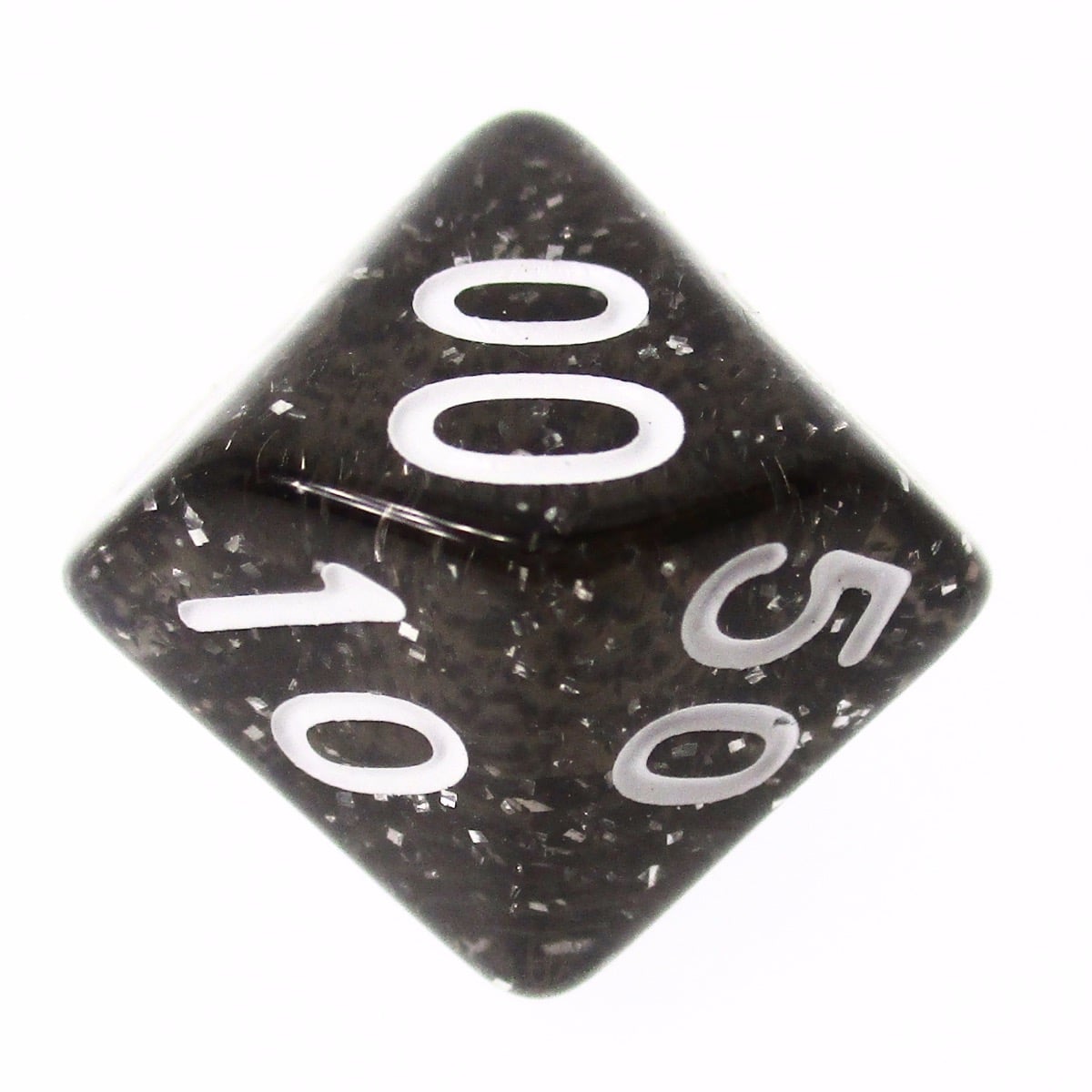 TDSO Glitter Black Percentile Dice