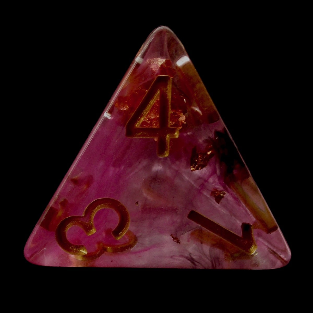 HALF PRICE CLEARANCE TDSO Confetti Royal Assassin D4 Dice