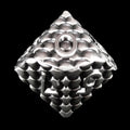 TDSO Metal Dragon Scale Antique Silver D10 Dice