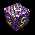 TDSO Metal Dragon Scale Purple & Gold D6 Dice