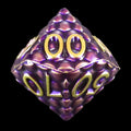 TDSO Metal Dragon Scale Purple & Gold Percentile Dice