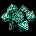 TDSO Metal Dragon Scale Green & Copper 7 Dice Polyset
