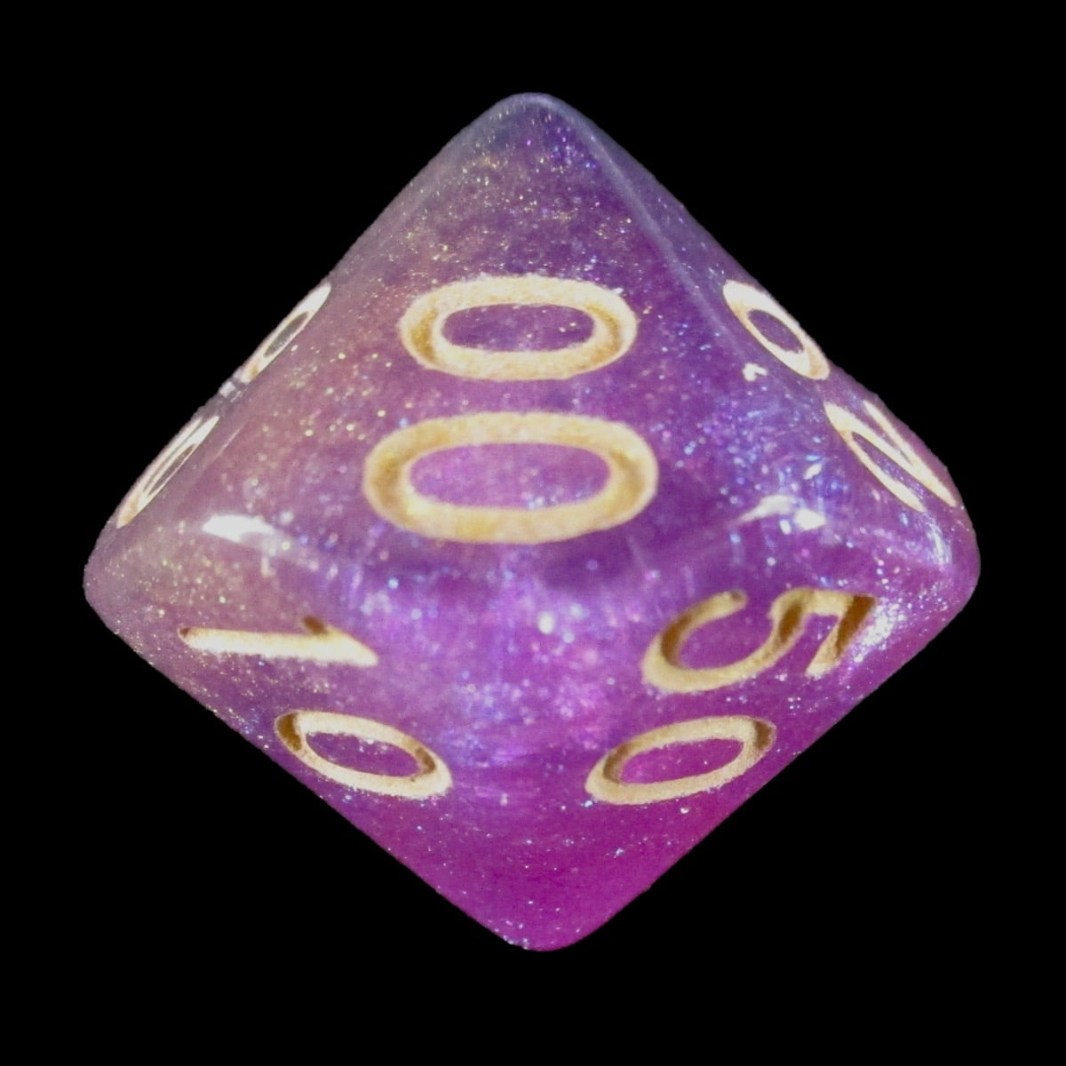 HALF PRICE CLEARANCE TDSO Phoenix Multi Glitter Blue Pink & Purple Percentile Dice