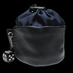 Chasm Vortex Small Pitch Black High Grade Leather Dice Bag