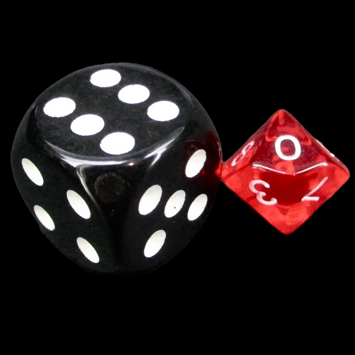 TDSO Bright Gem Ruby MINI 10mm D10 Dice