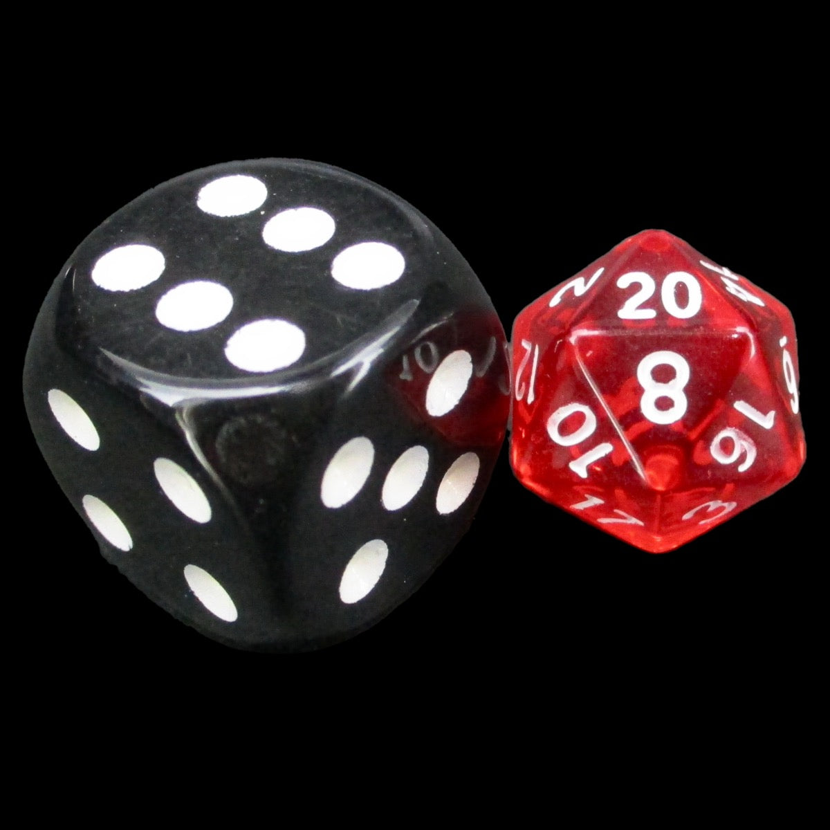TDSO Bright Gem Ruby MINI 10mm D20 Dice