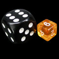 TDSO Bright Gem Fire Opal MINI 10mm D6 Dice