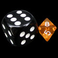 TDSO Bright Gem Fire Opal MINI 10mm D8 Dice