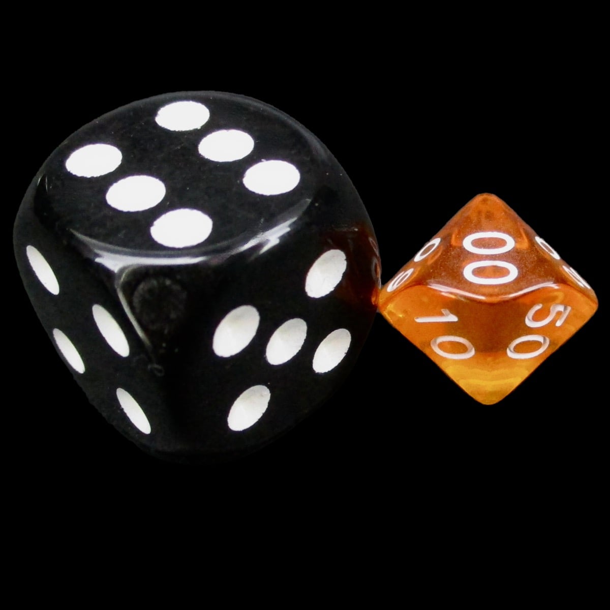 TDSO Bright Gem Fire Opal MINI 10mm Percentile Dice