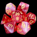 TDSO Storm Cloud Ruby 7 Dice Polyset LTD EDITION