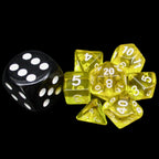 TDSO Bright Gem Citrine MINI 10mm 7 Dice Polyset