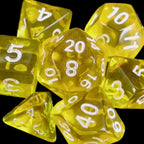 TDSO Bright Gem Citrine MINI 10mm 7 Dice Polyset