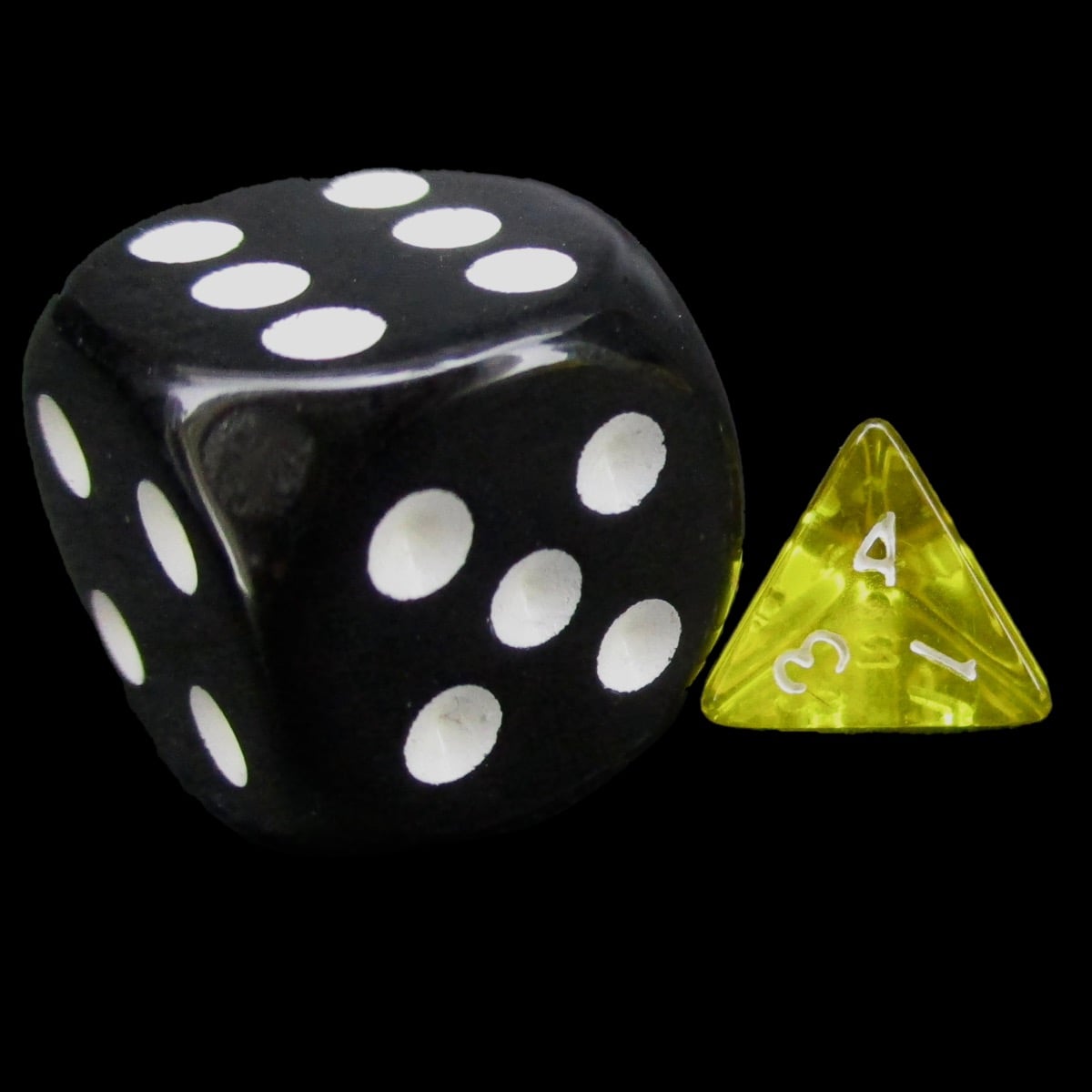 TDSO Bright Gem Citrine MINI 10mm D4 Dice