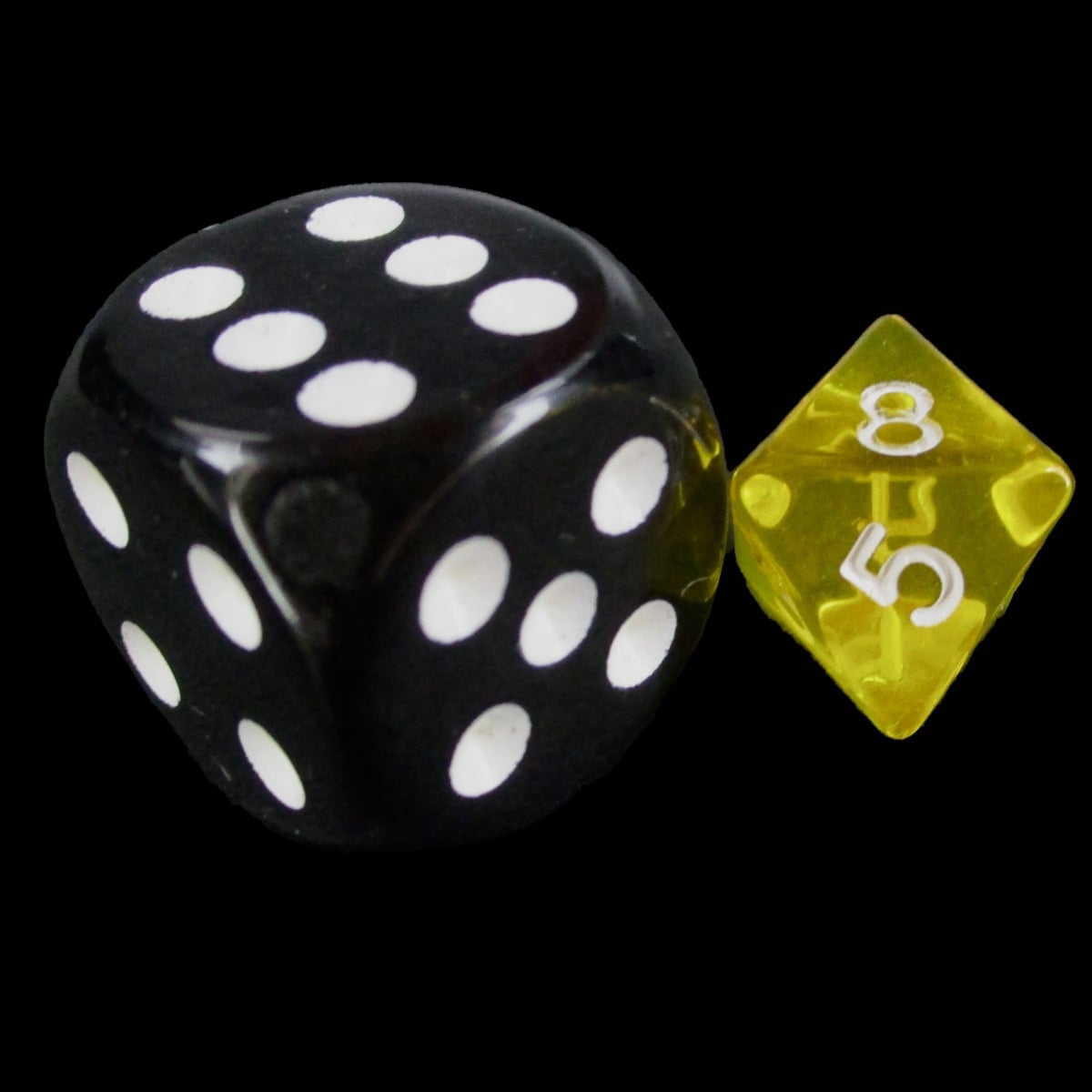 TDSO Bright Gem Citrine MINI 10mm D8 Dice