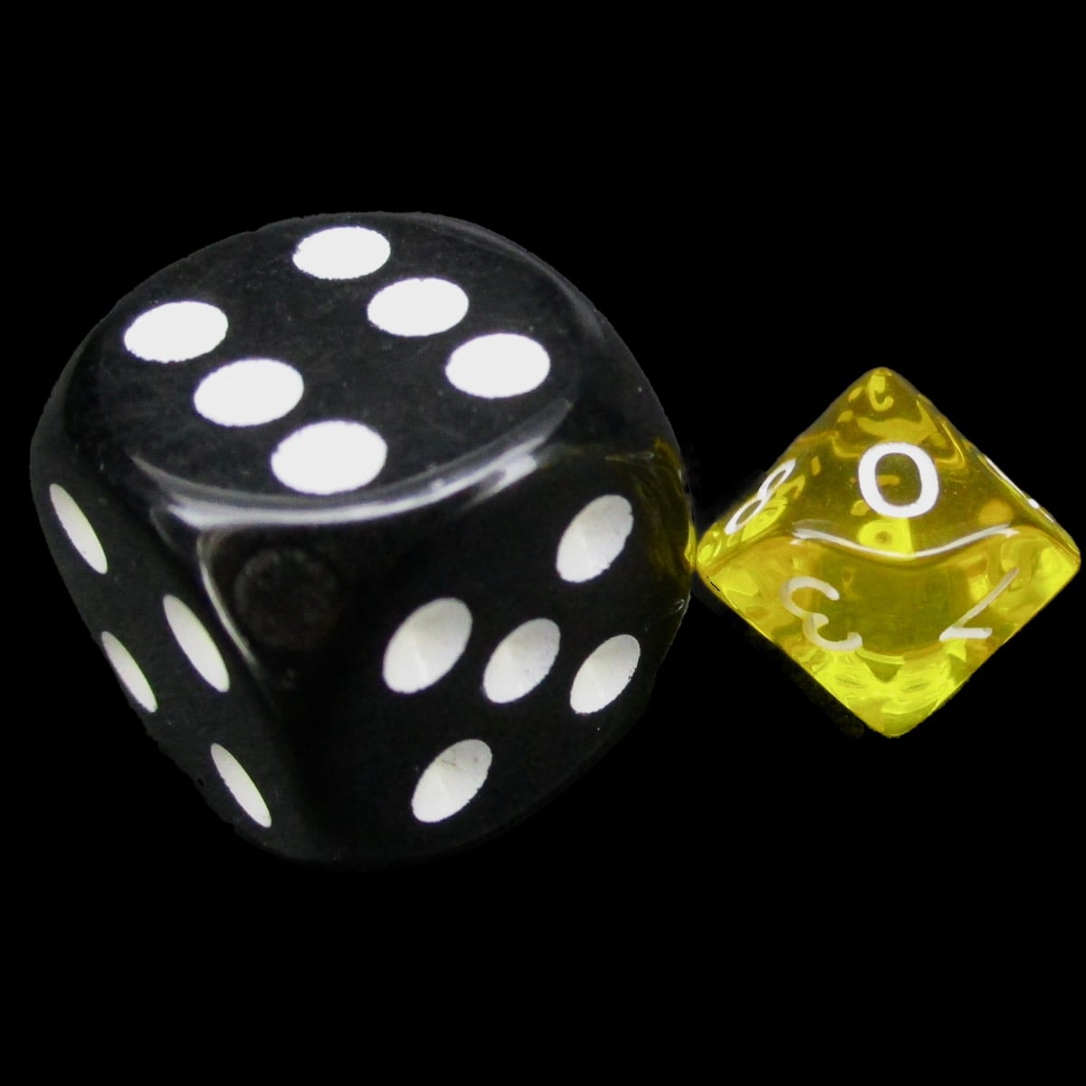 TDSO Bright Gem Citrine MINI 10mm D10 Dice