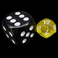TDSO Bright Gem Citrine MINI 10mm D12 Dice