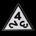 TDSO Metal Fire Forge 'Paladin' Black Nickel & White Enamel D4 Dice