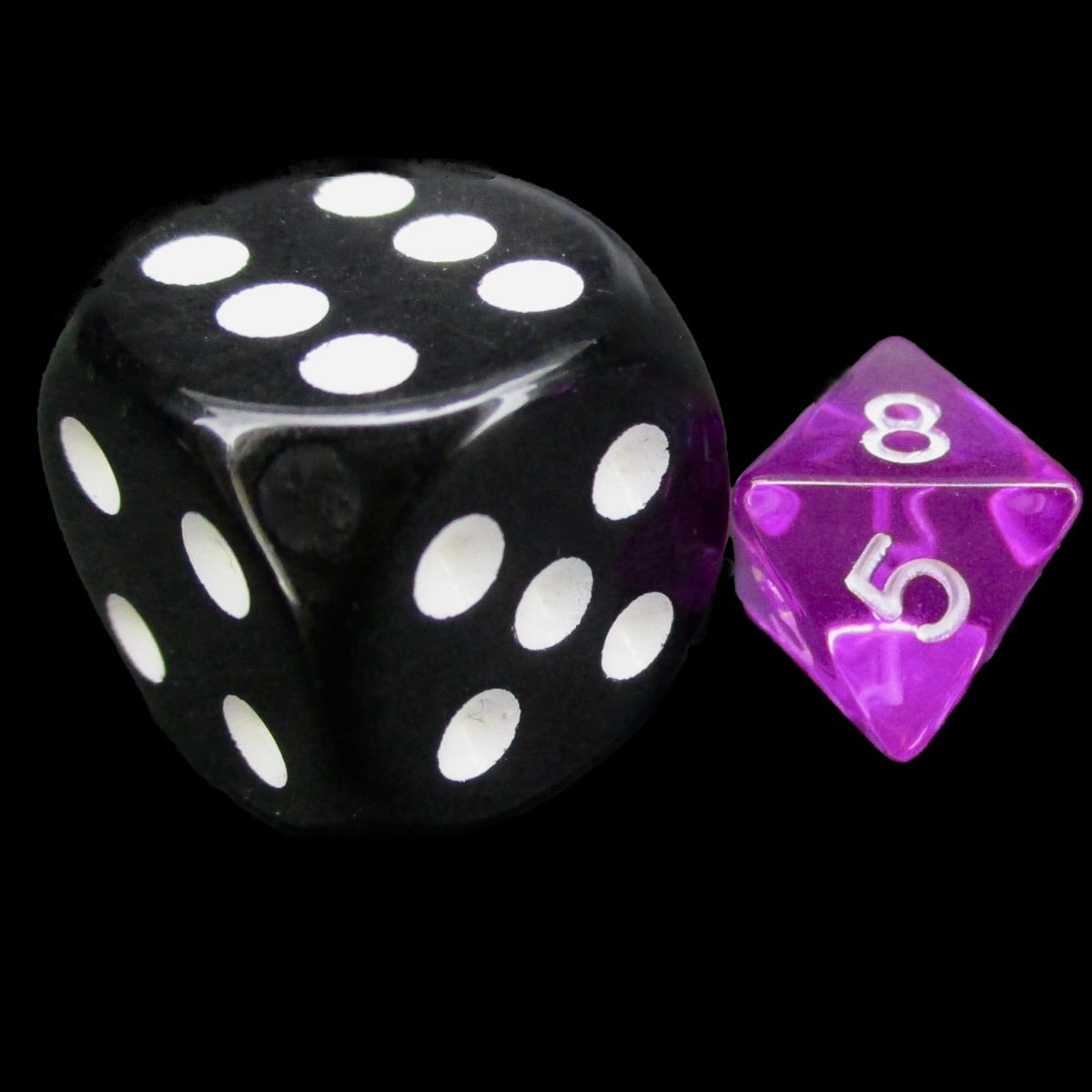TDSO Bright Gem Amethyst MINI 10mm D8 Dice