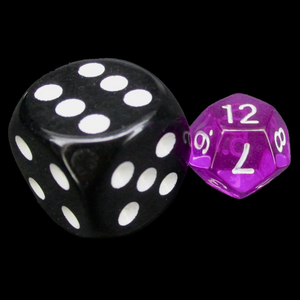 TDSO Bright Gem Amethyst MINI 10mm D12 Dice
