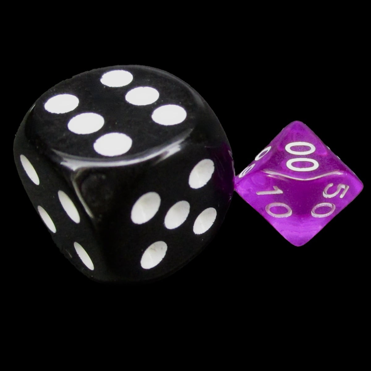 TDSO Bright Gem Amethyst MINI 10mm Percentile Dice