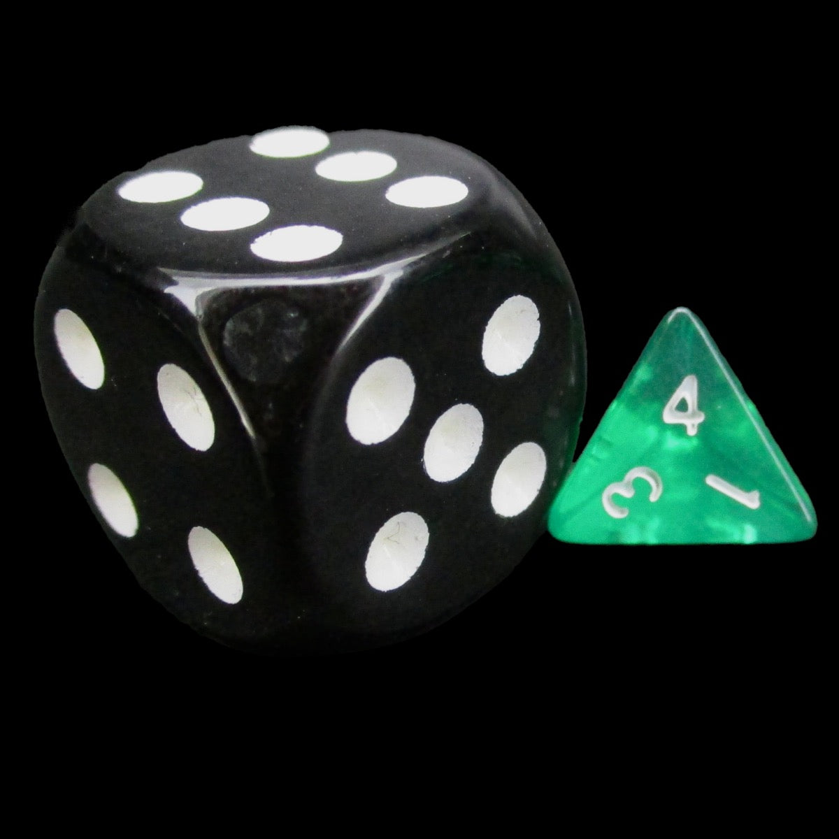 TDSO Bright Gem Emerald MINI 10mm D4 Dice