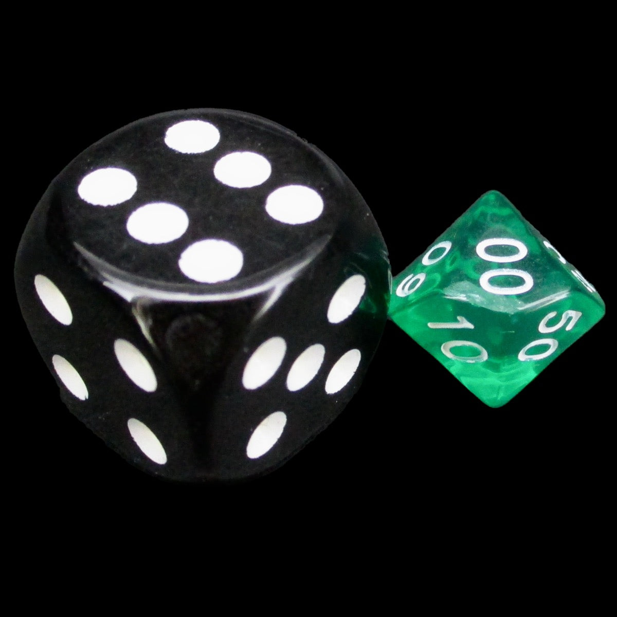 TDSO Bright Gem Emerald MINI 10mm Percentile Dice