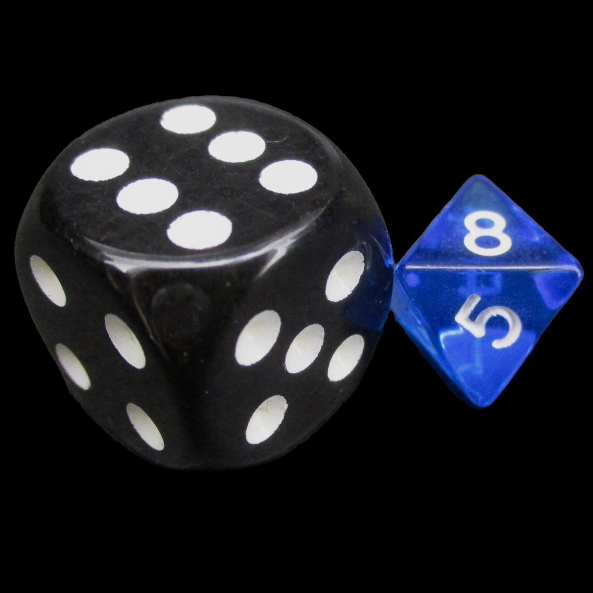 TDSO Bright Gem Sapphire MINI 10mm D8 Dice