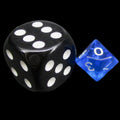 TDSO Bright Gem Sapphire MINI 10mm D10 Dice