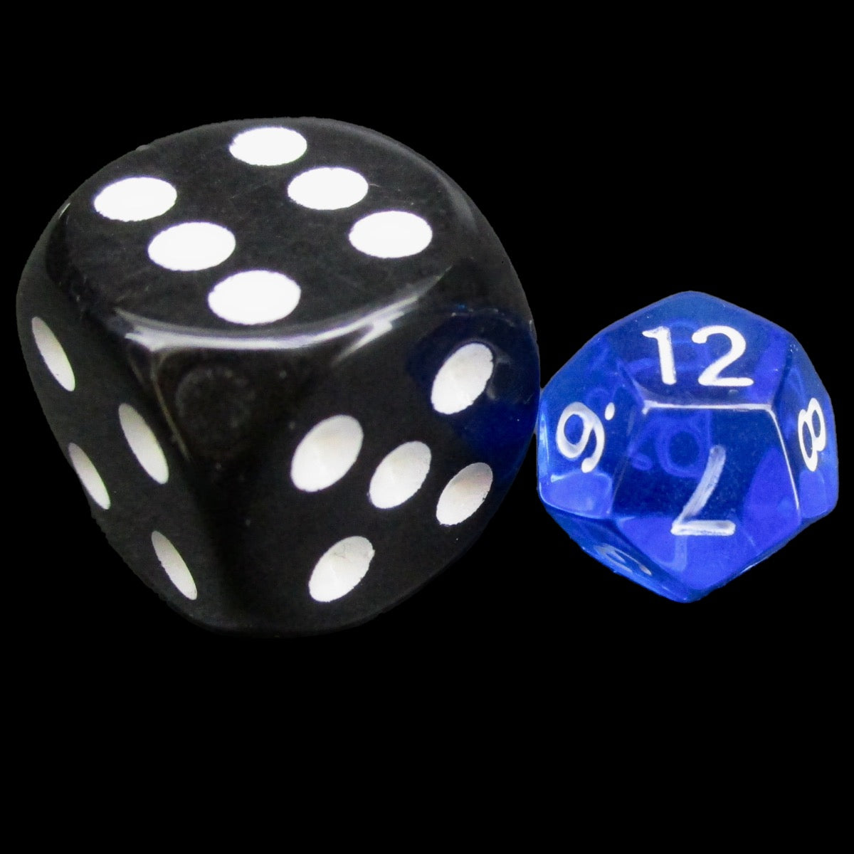 TDSO Bright Gem Sapphire MINI 10mm D12 Dice