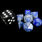 TDSO Duel Blue & Steel MINI 10mm 7 Dice Polyset
