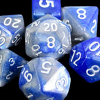 TDSO Duel Blue & Steel MINI 10mm 7 Dice Polyset
