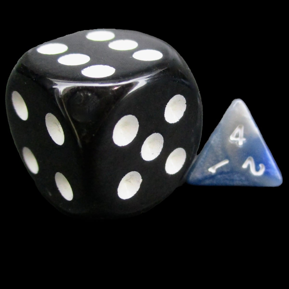 TDSO Duel Blue & Steel MINI 10mm D4 Dice