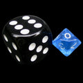 TDSO Bright Gem Cyan MINI 10mm D10 Dice