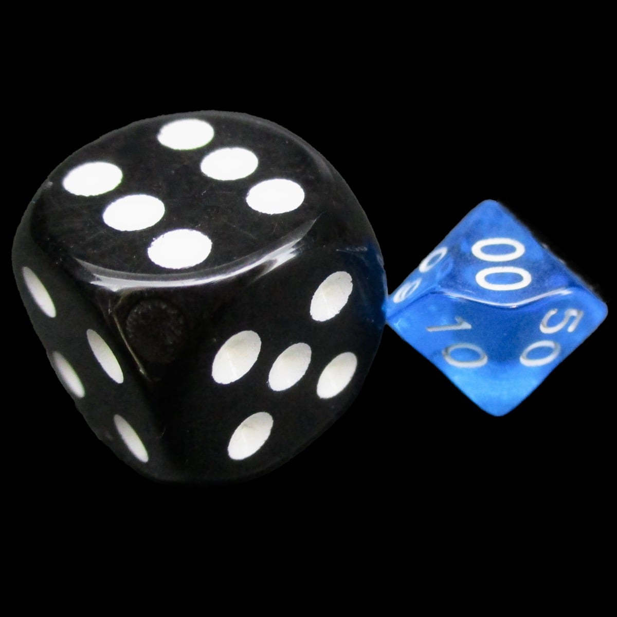 TDSO Bright Gem Cyan MINI 10mm Percentile Dice