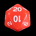 Role 4 Initiative Opaque Red & White D20 Dice